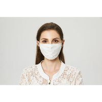 &#127467;&#127479; Masque Barrire Tissu - Lavable Blanc cru Norme Afnor France 