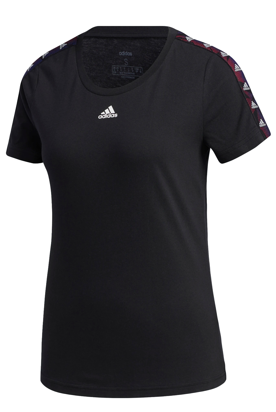 Tee-shirt Noir À Manches Courtes Adidas Ge1128