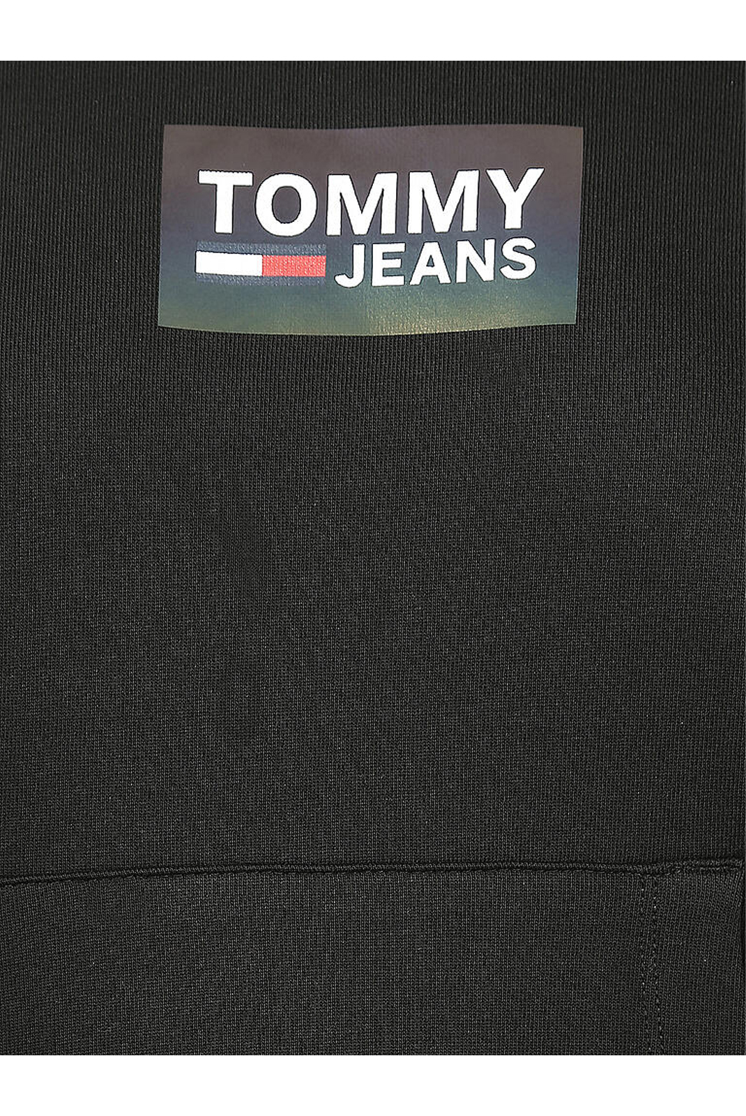 Tommy Jeans Sweat Noir À Capuche Regular Fit Dw0dw09435