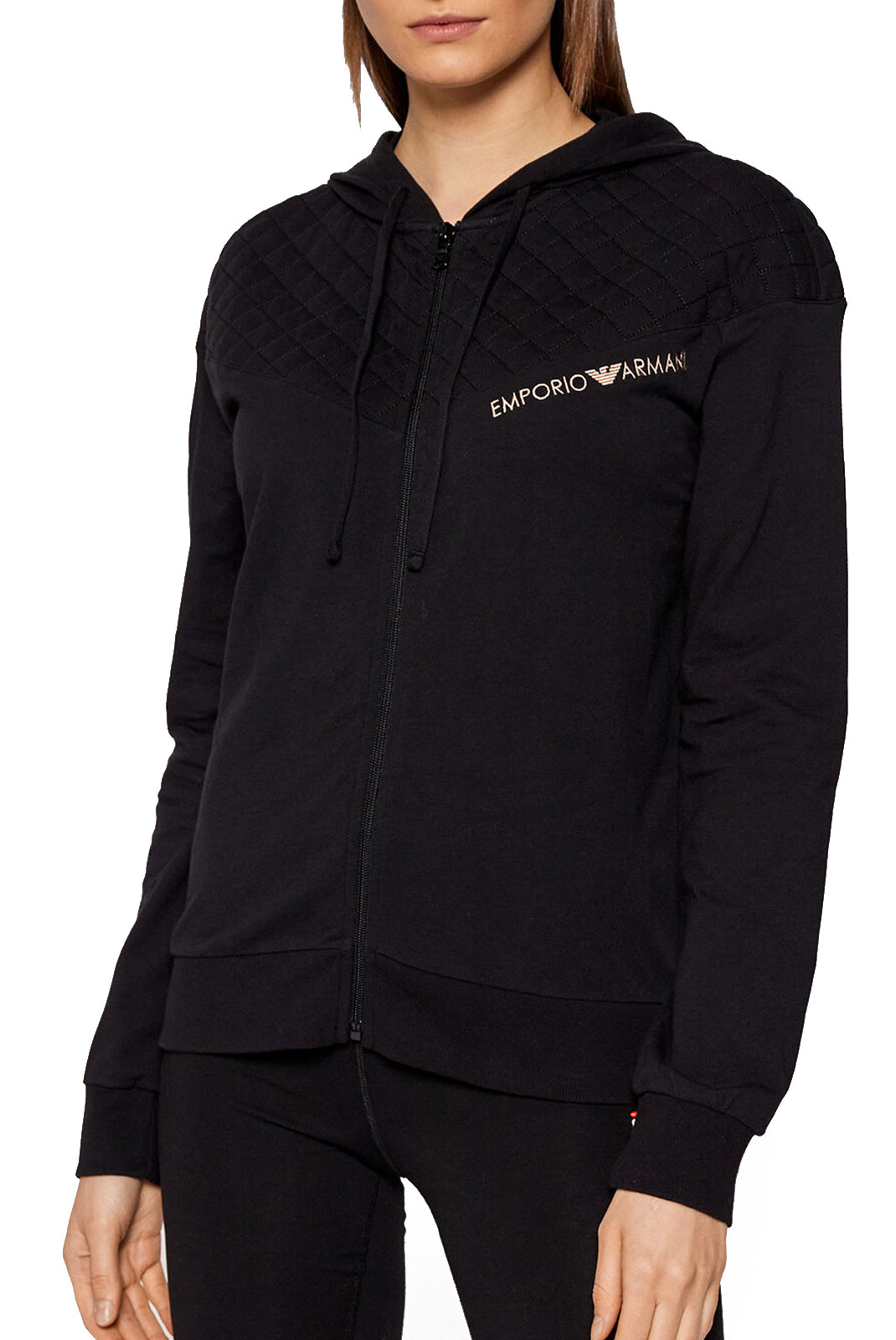 Veste zip noire loungewear EA7 - 164502 1a257