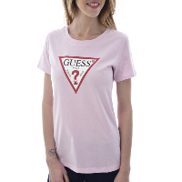 Tee-shirt rose manches courtes femme - Guess W0gi06