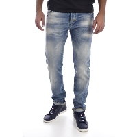 Jeans bleu stretch regular pour homme Meltin Pot - D1577 - PRIX FOU !