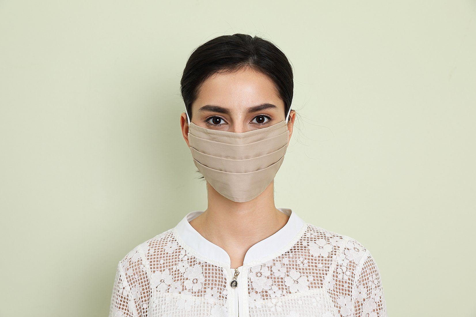 &#127467;&#127479; Bouclier - Masque Afnor (élastique Par La Tête) - Beige 