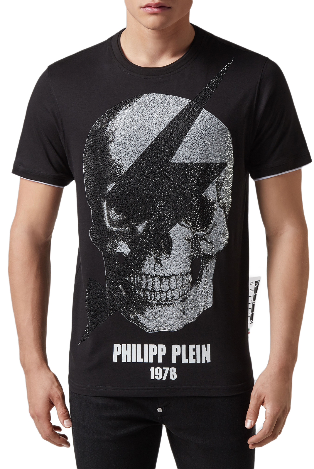 Philipp Plein Tee-shirt Noir Mtk3332 Pjy002n