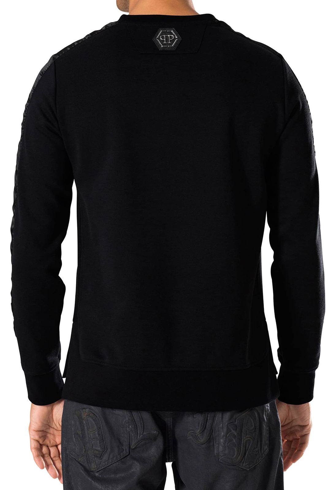 Pull noir pour homme - Philipp Plein Mjo0229 Star Of - PRIX FOU