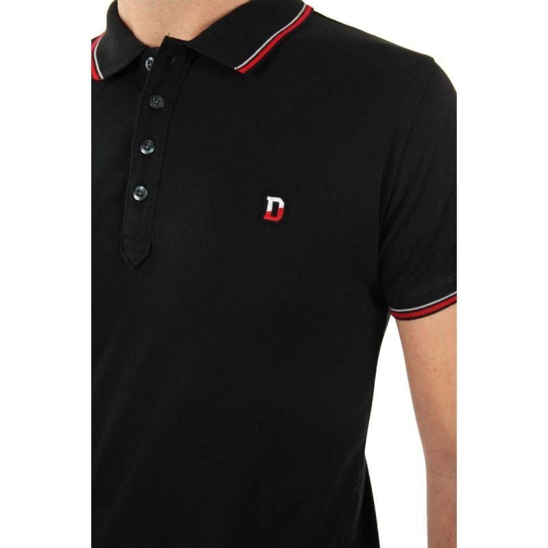 DIESEL POLO T-SKIN NOIR POUR HOMME 