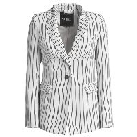 Blazer blanc à rayures femme - Guess W92n55 