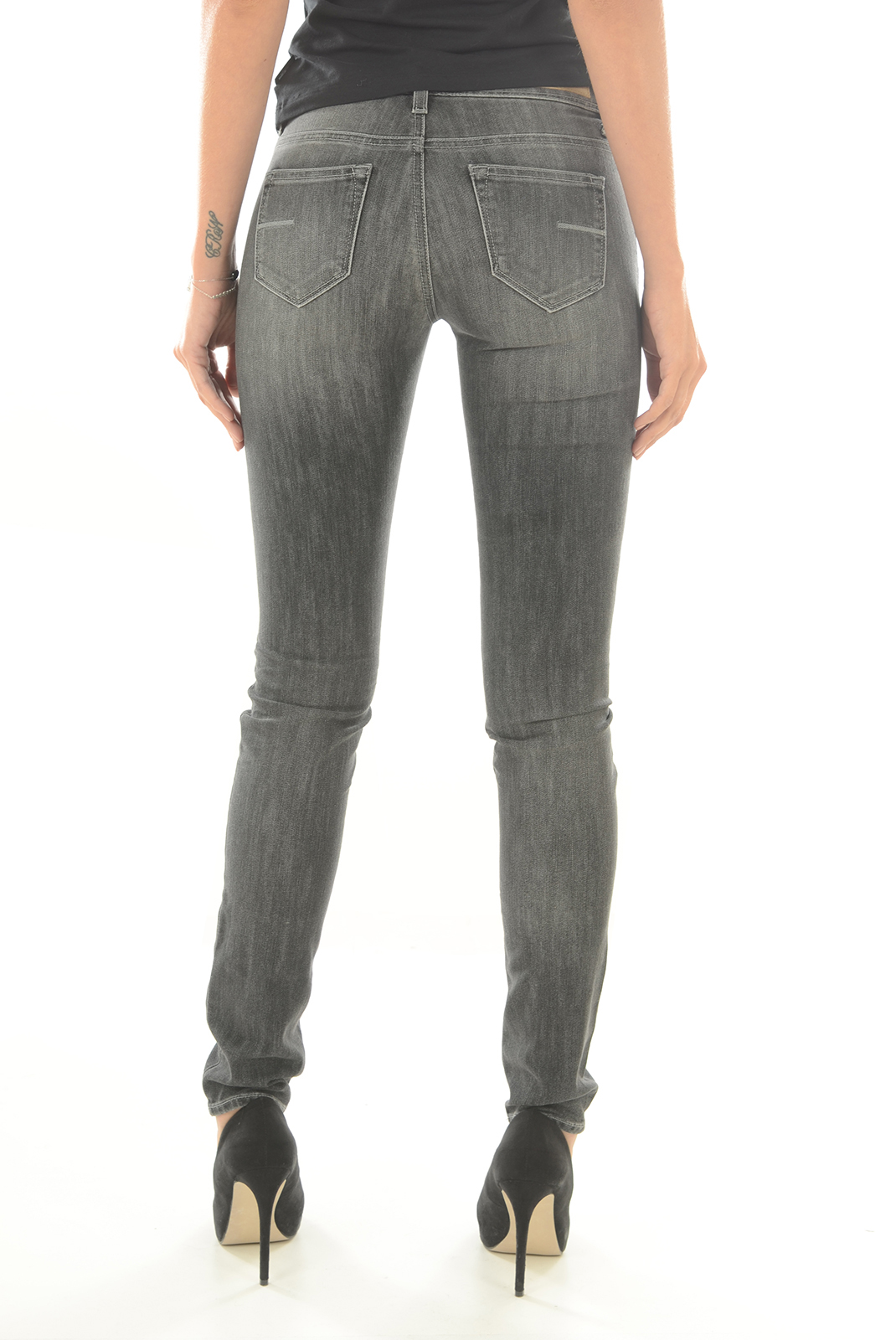 Meltin'pot Jeans Gris Skinny Stretch Marceline W D1515