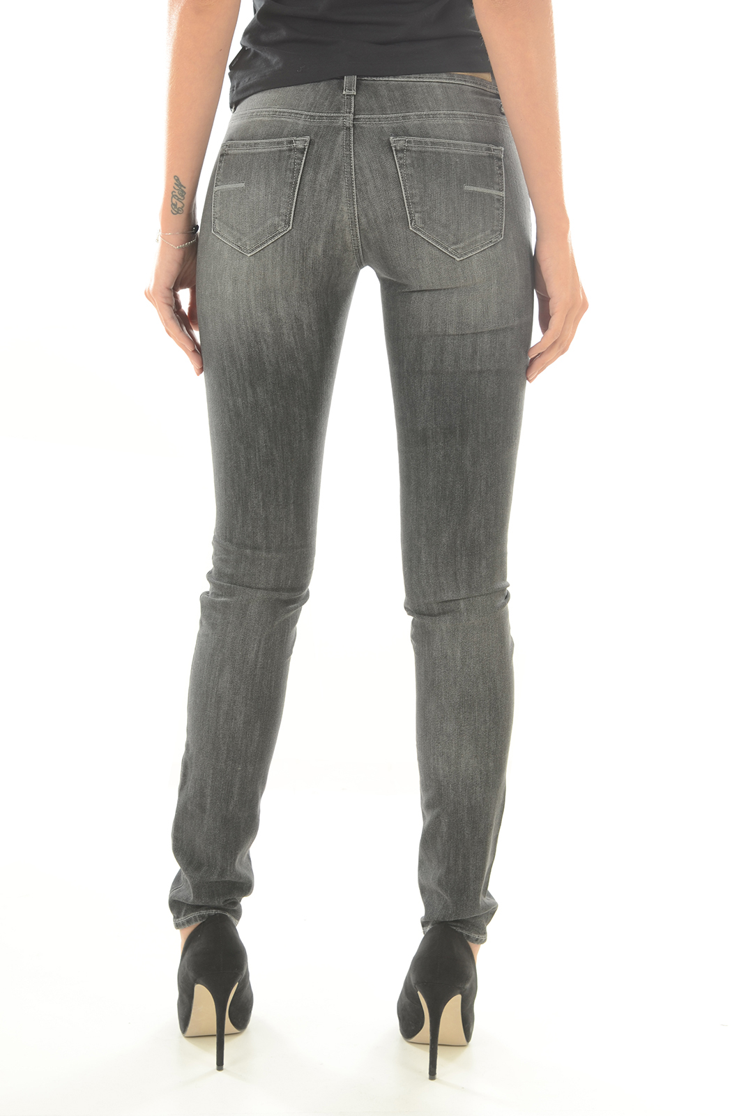 Jeans gris skinny stretch pour femme Meltin'pot J- Marceline  W D1515 - PRIX FOU