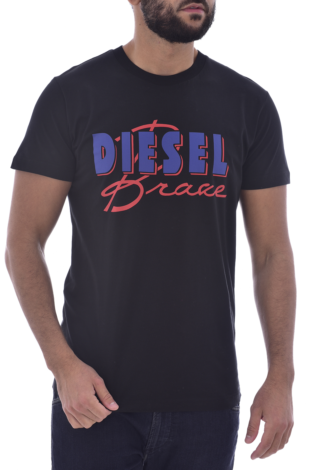 T-shirt noir homme à manches courtes Diesel - T-diego