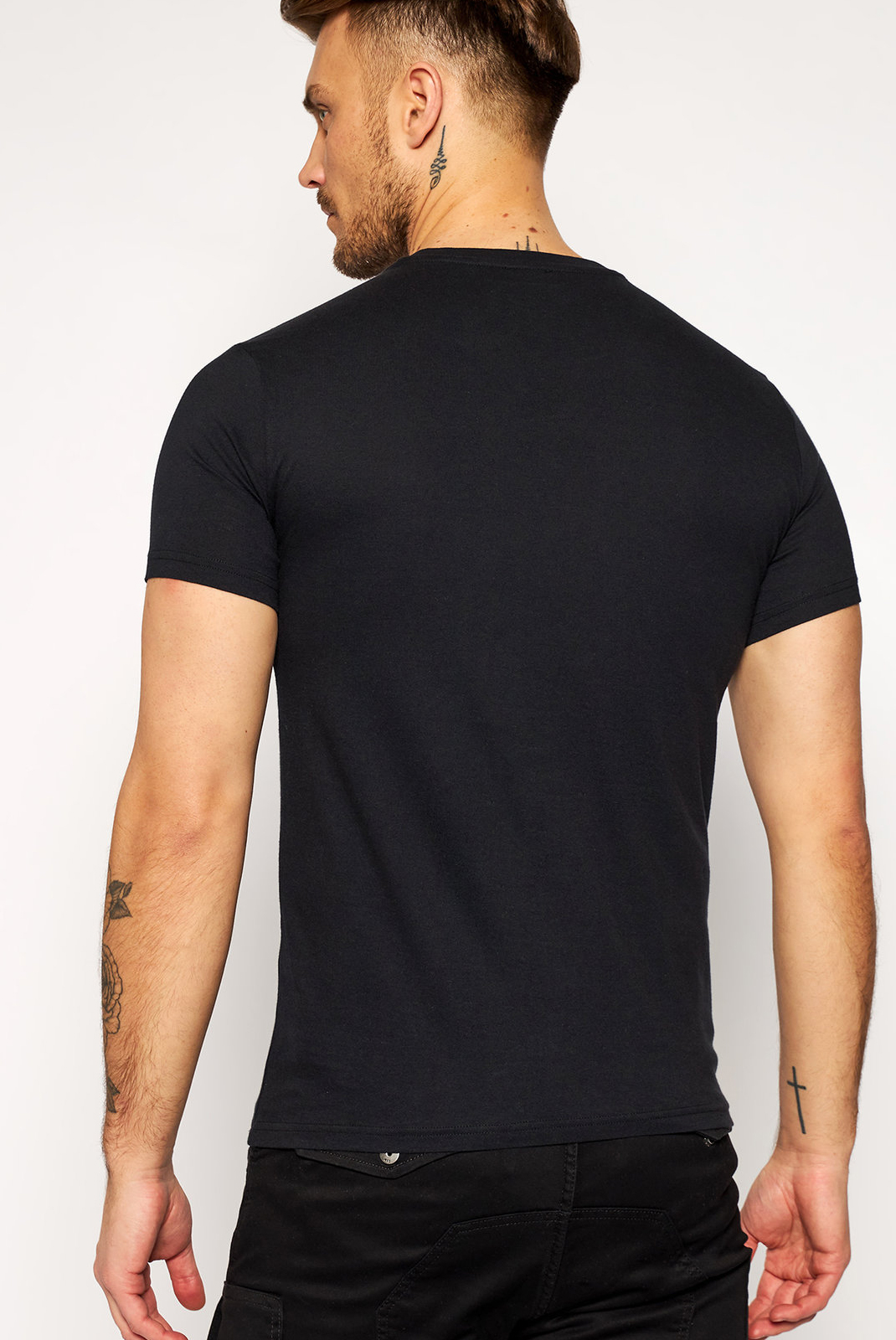  Tee-shirt Noir Regular Fit 211831 1p469 Emporio Armani