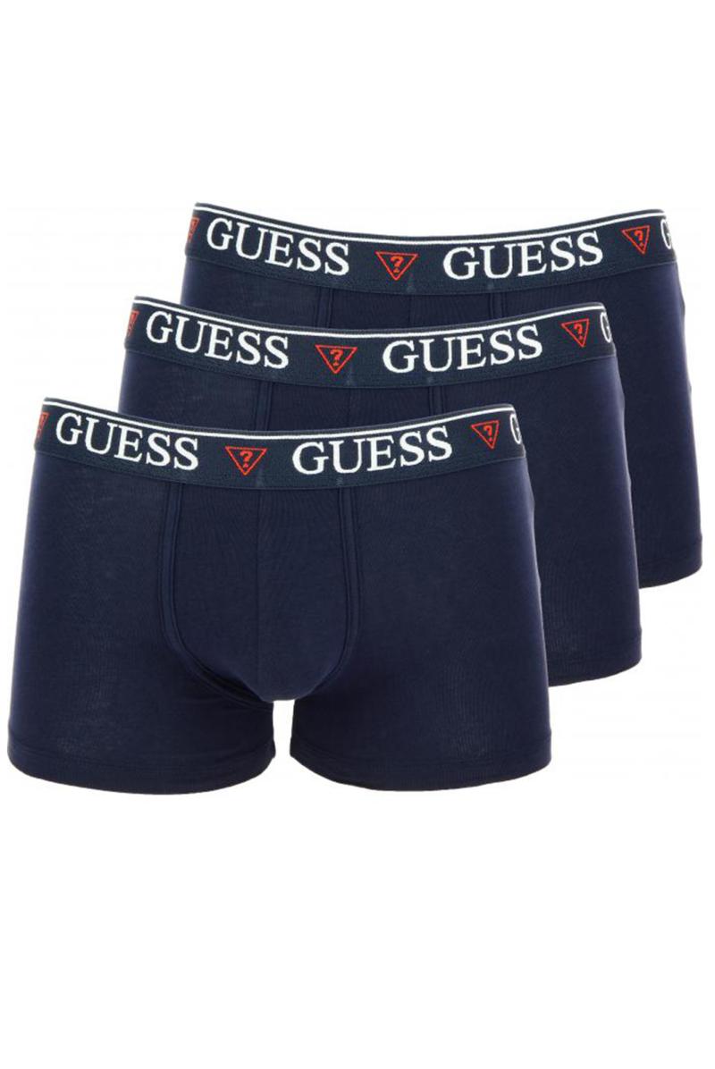 Boxer Bleu Tripack - Homme Guess U77g43 