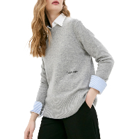 Pull Gris en Cachemire et Laine K20K202464P6Q Calvin Klein