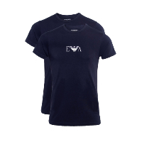 Tee-shirt bleu marine slim Emporio Armani - 111267