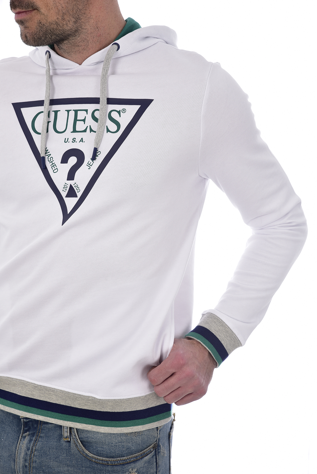 Sweat Guess Homme - Pull à Capuche Homme / Vêtements en Ligne