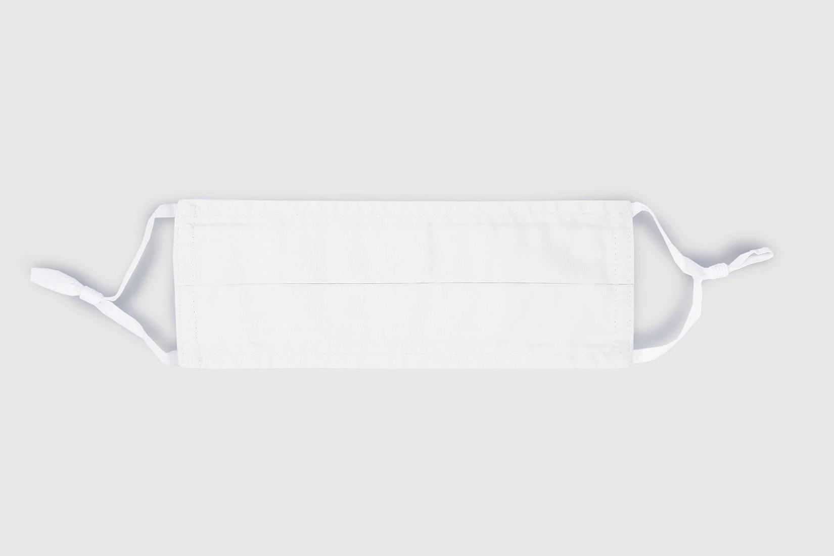 &#127467;&#127479; Masque Barrière Tissu - Lavable Blanc Écru Norme Afnor France 