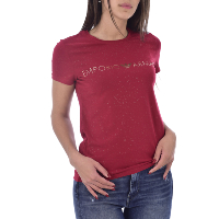 Tee-shirt bordeaux stretch EA7 femme - 164272 1a225