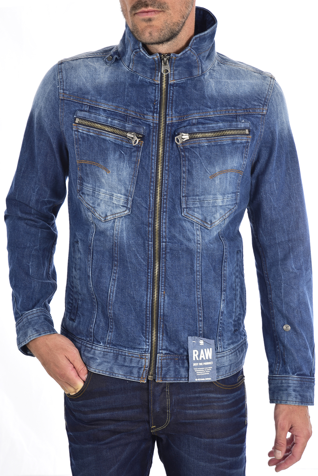 Veste bleu denim regular - G-star