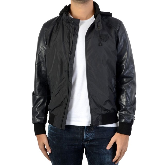 Kaporal Bomber Noir Djef A Capuche Homme