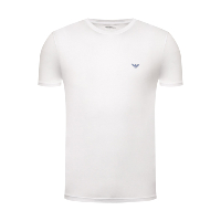 Emporio Armani Tee-shirt Blanc Manches Courtes Col Rond 111019 0p578 