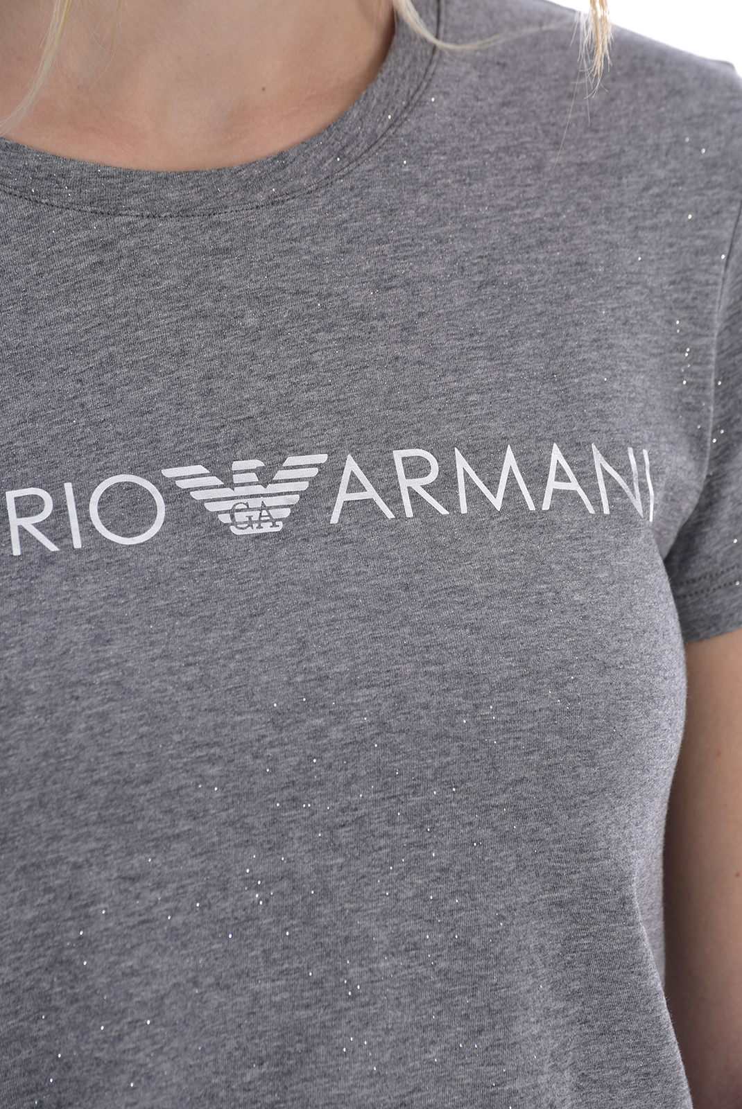 Tee-shirt stretch gris Emporio Armani - 164272