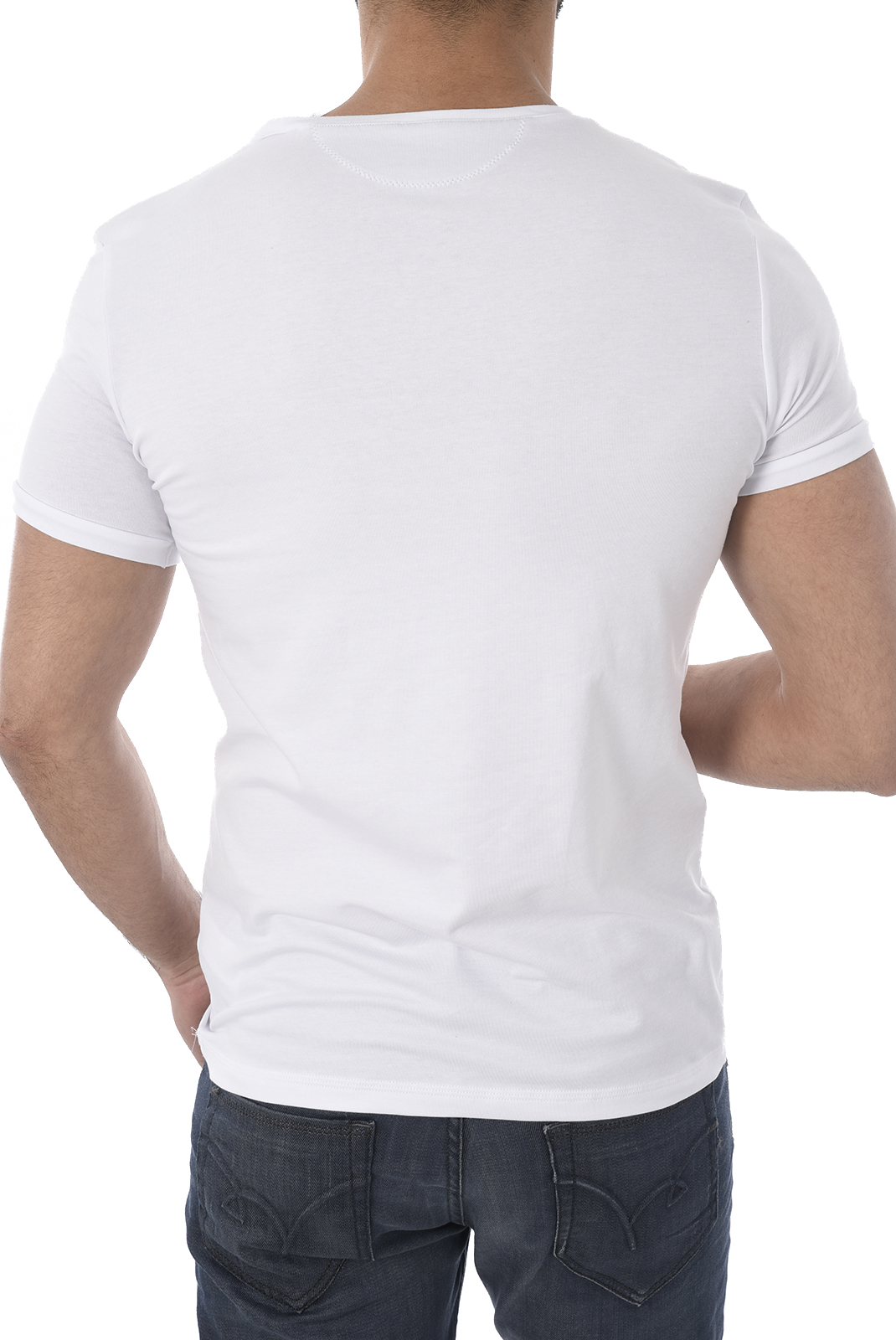 T-Shirt blanc homme Guess U82m00
