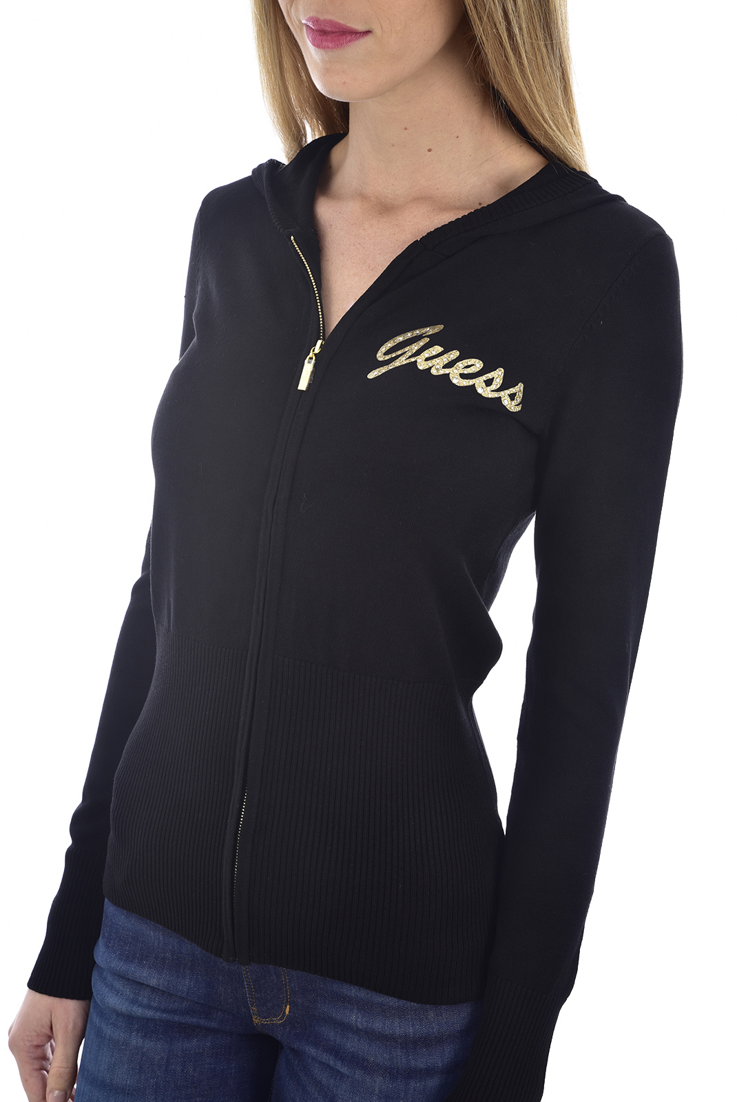 gilet guess femme noir