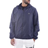 Blouson doublé bleu avec capuche Lacoste - BH3589