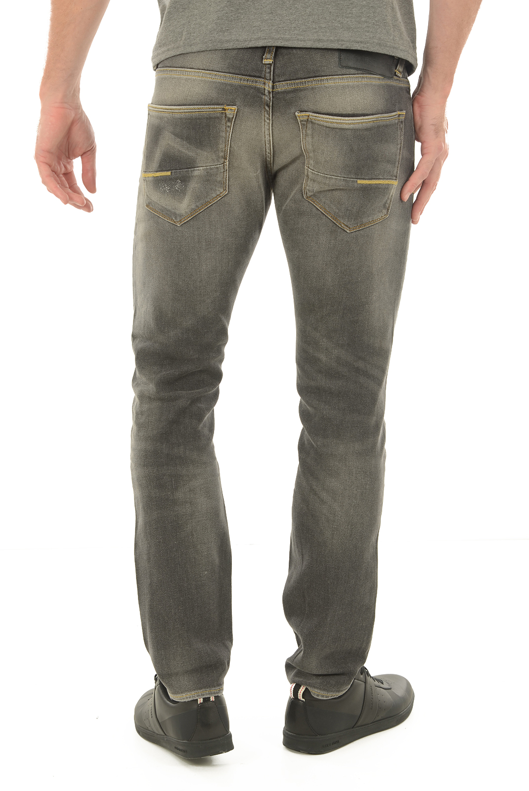 Jeans gris slim pour homme - Meltin Pot Mp002 D1573 Ub090