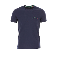 Tee-shirt bleu marine manches courtes Emporio Armani - 110853