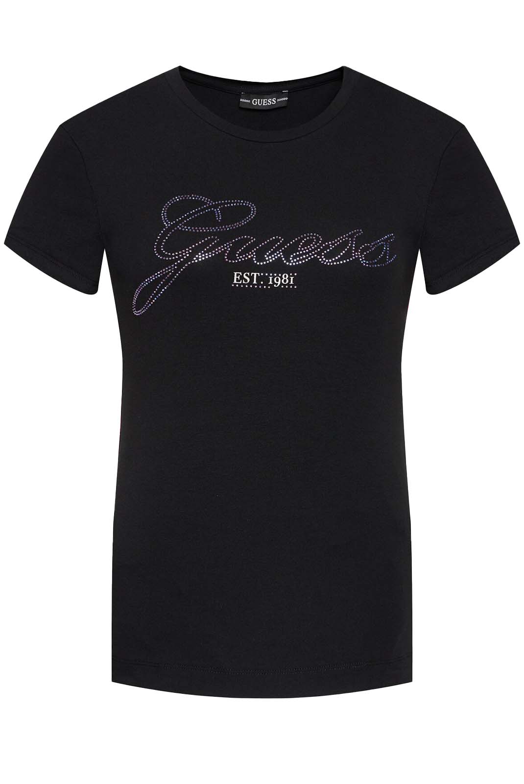 Tee-shirt noir strass  Guess - W1yi85 J1311