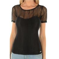 Guess Top Glamour Dentelle Noir W64p32 