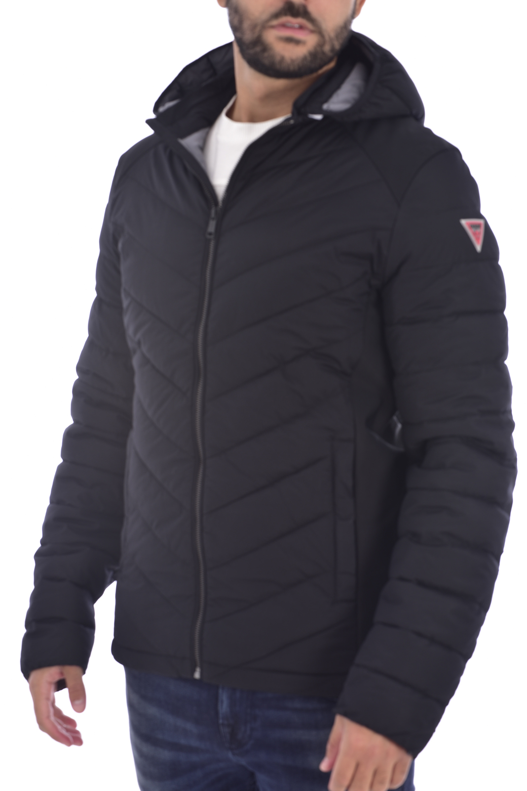  Doudoune Noir Regular Fit M1bl43 We790 Guess