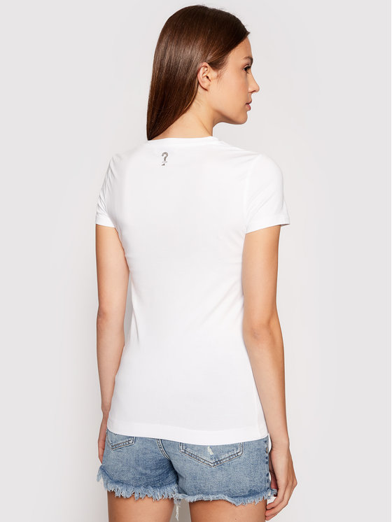 Tee-shirt blanc manches courtes W1yi85 - Guess