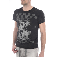 Tee-shirt noir vintage rider stretch homme - Pepe Jeans 