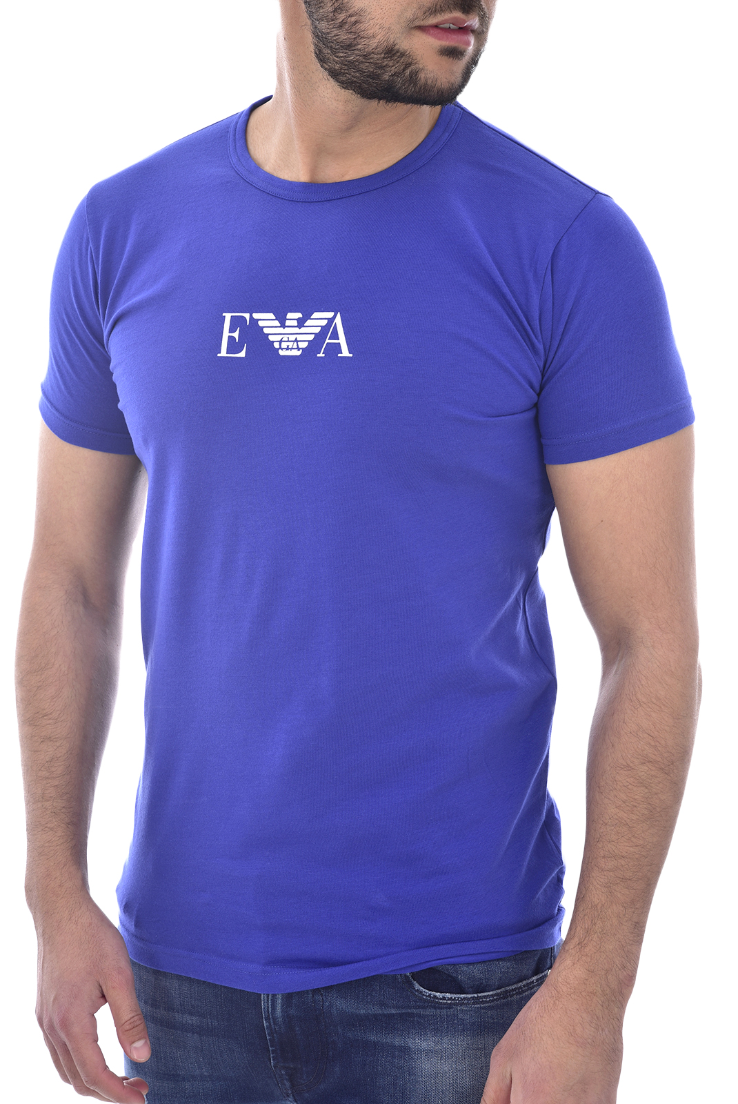 Tee-shirt Bleu Elet 111267 Cc715 Emporio Armani