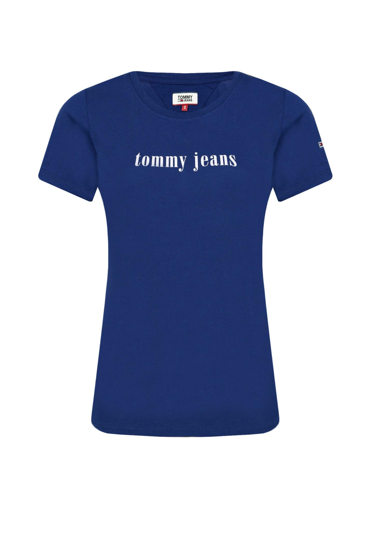 Tee-shirt bleu fin essential Tommy Jeans - Dw0dw06715