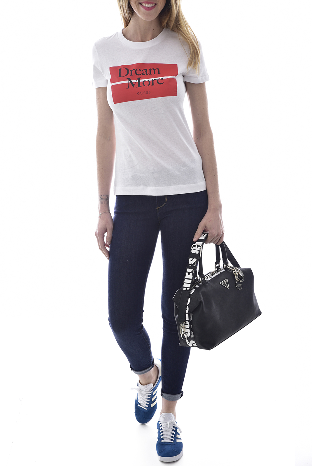 Tee-shirt blanc manches courtes Guess - Viviana