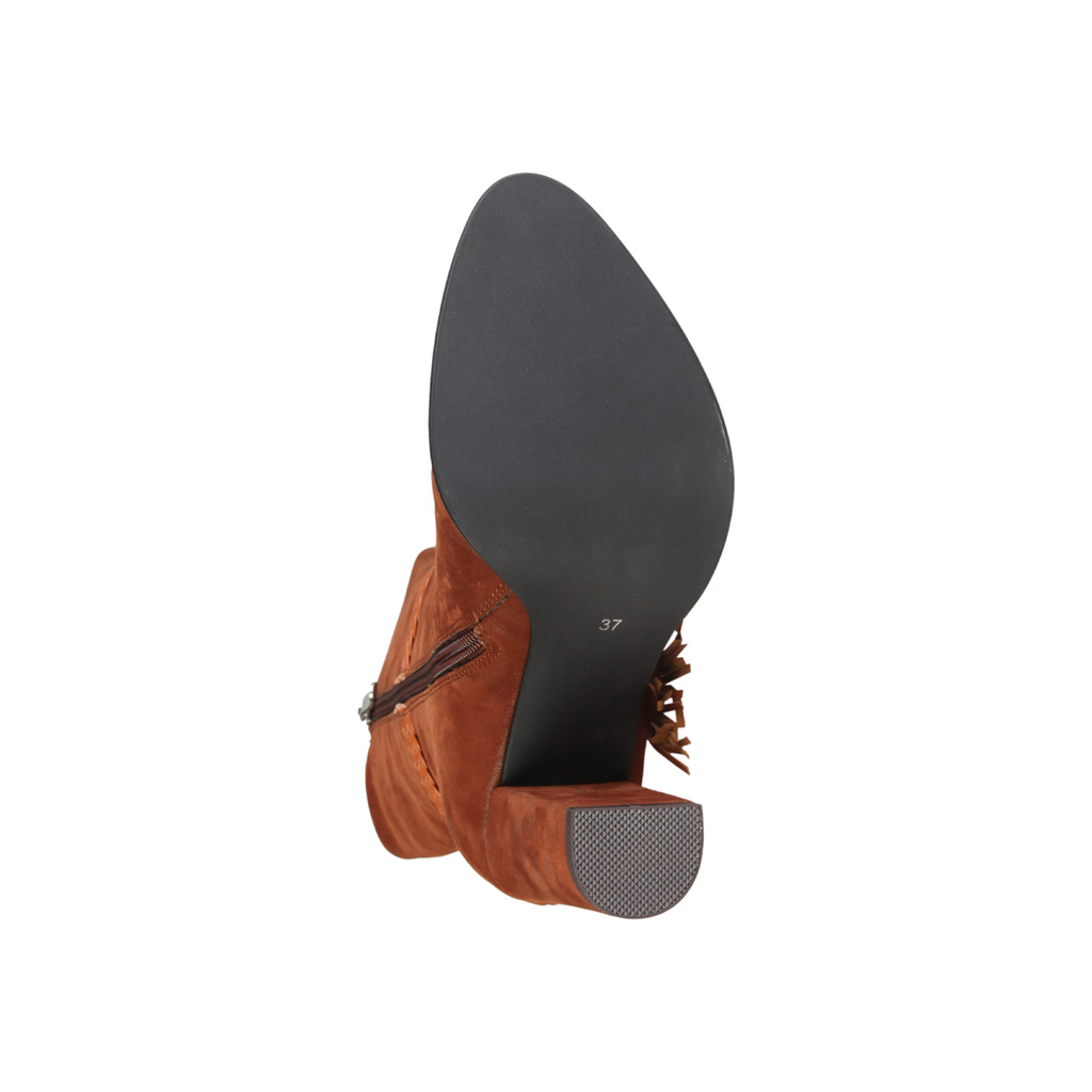 V1969 Bottines Marron Clervie À Talon