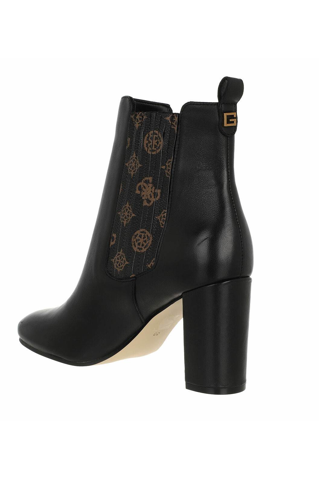 Bottines noir en cuir Guess - Fl8kln Fal10 