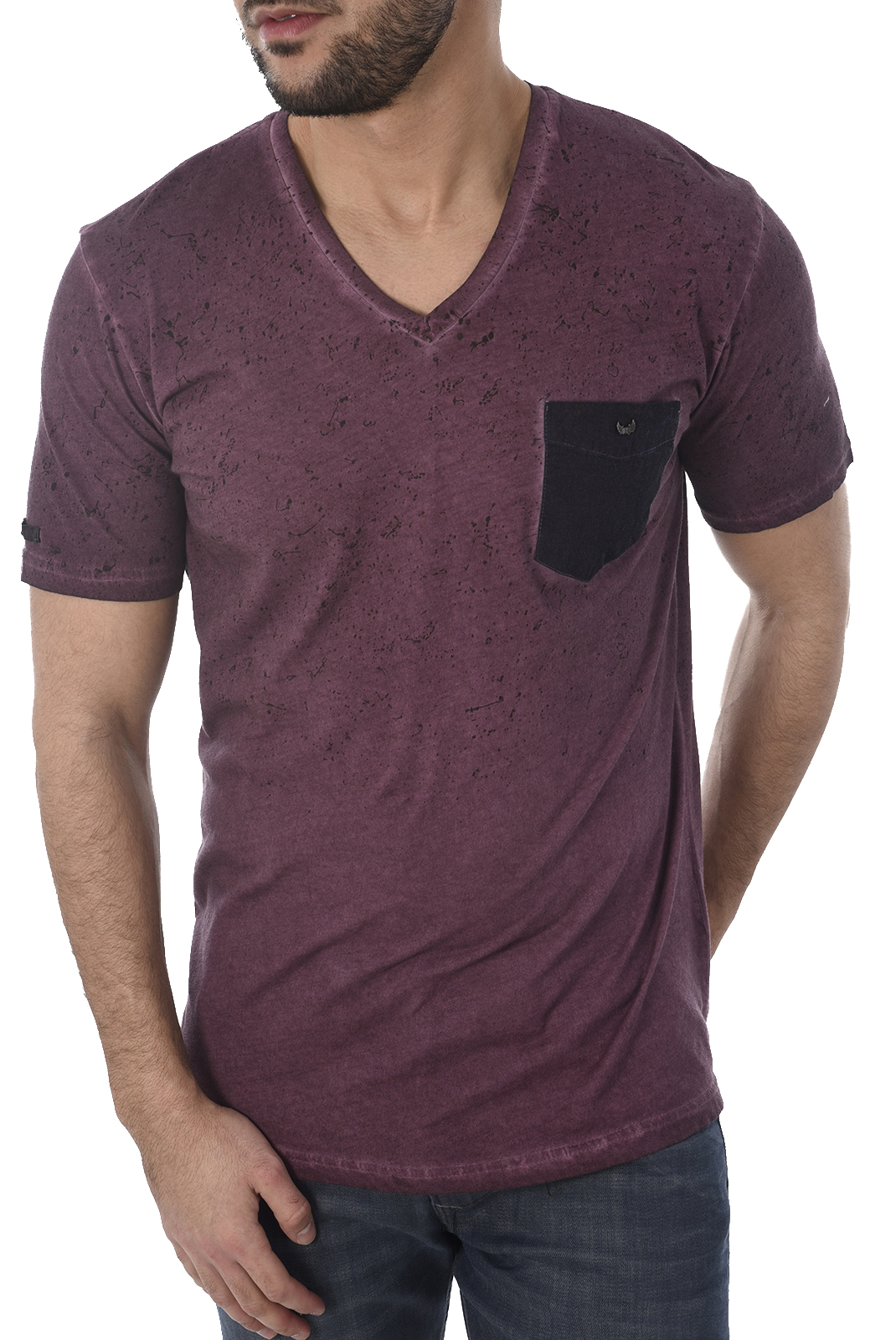 T-Shirt violet Homme - Kaporal Dan