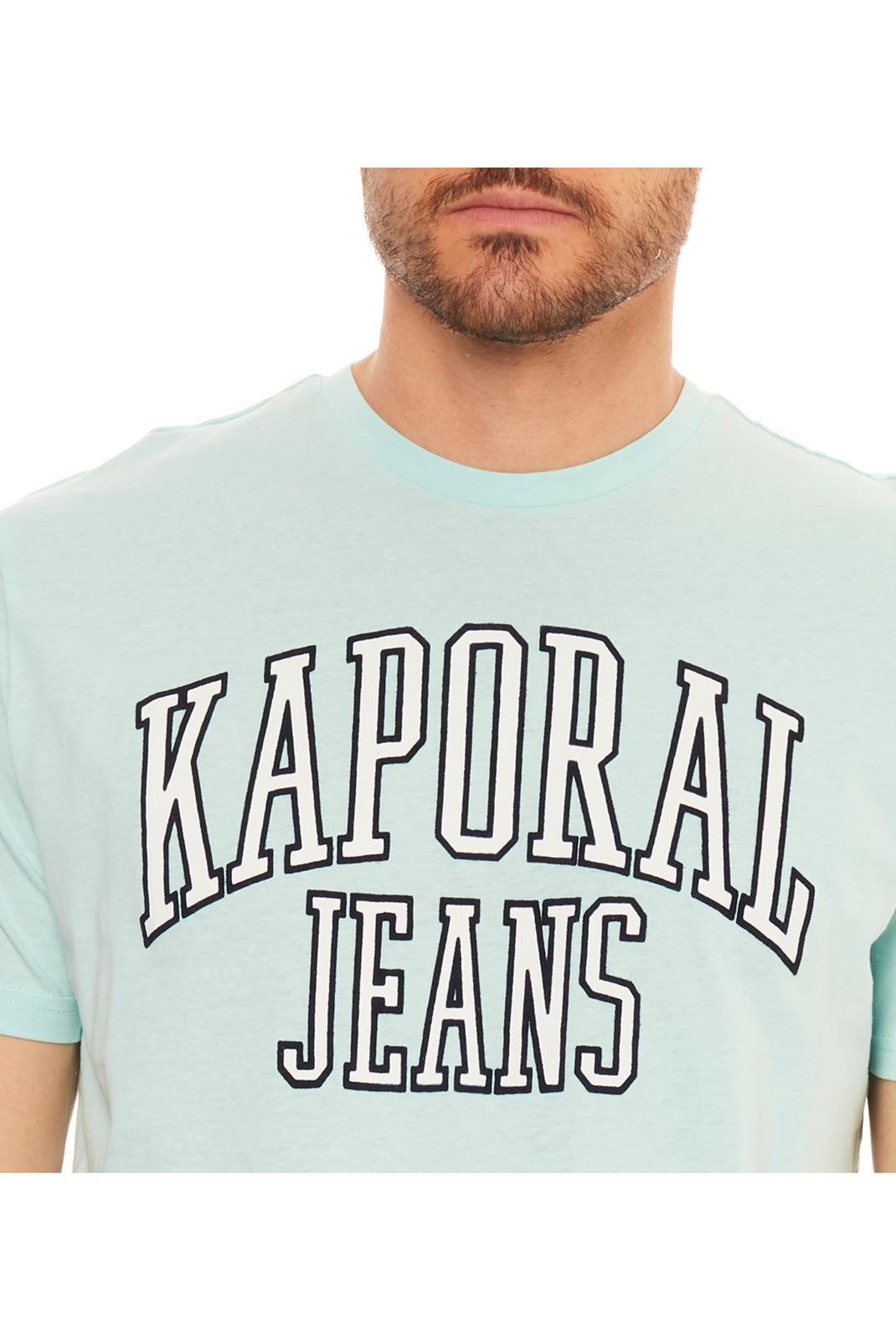Kaporal Tee-shirt Bleu Parc À Manches Courtes