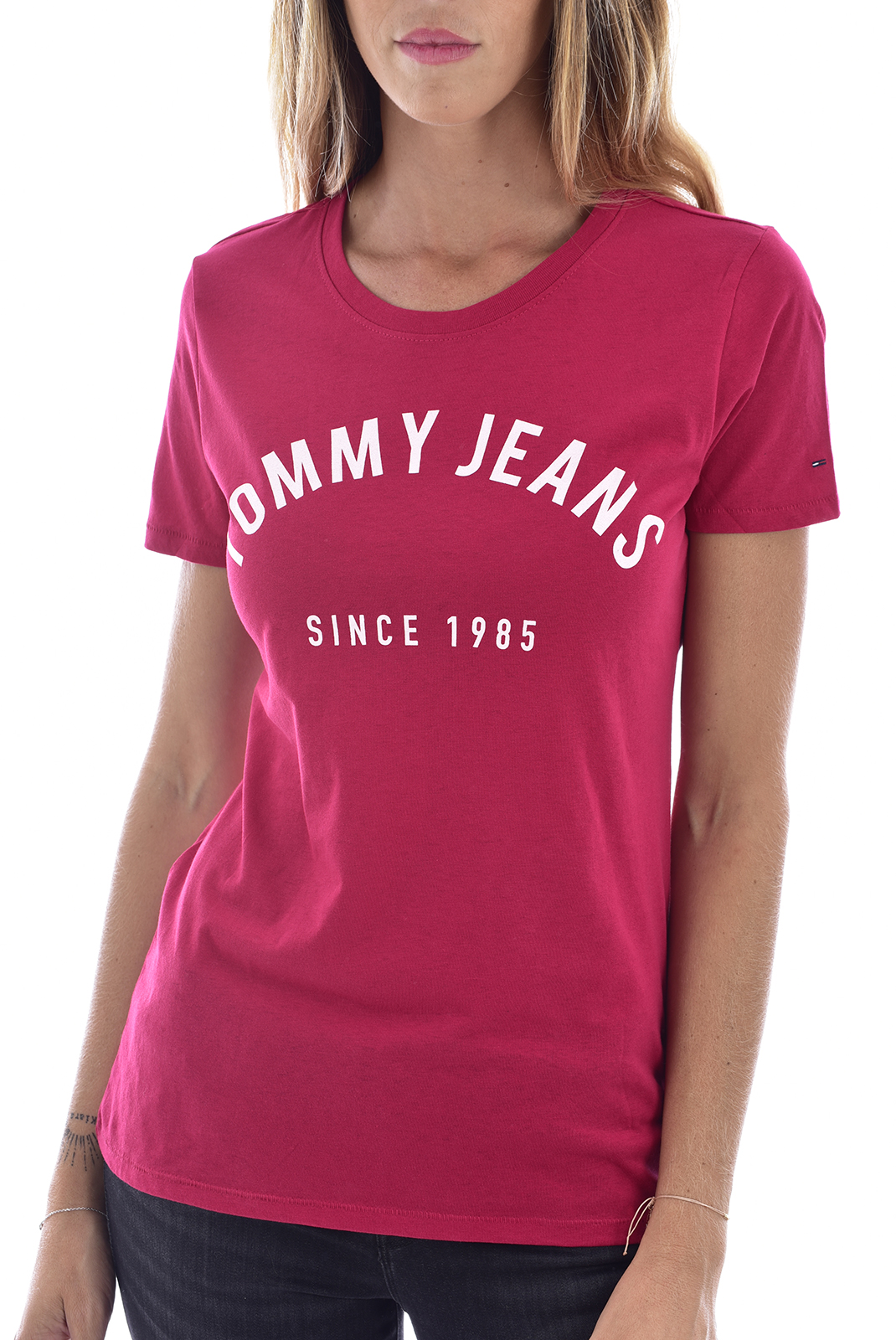 Tee-shirt rose printé Tommy Jeans - Dw0dw04399684